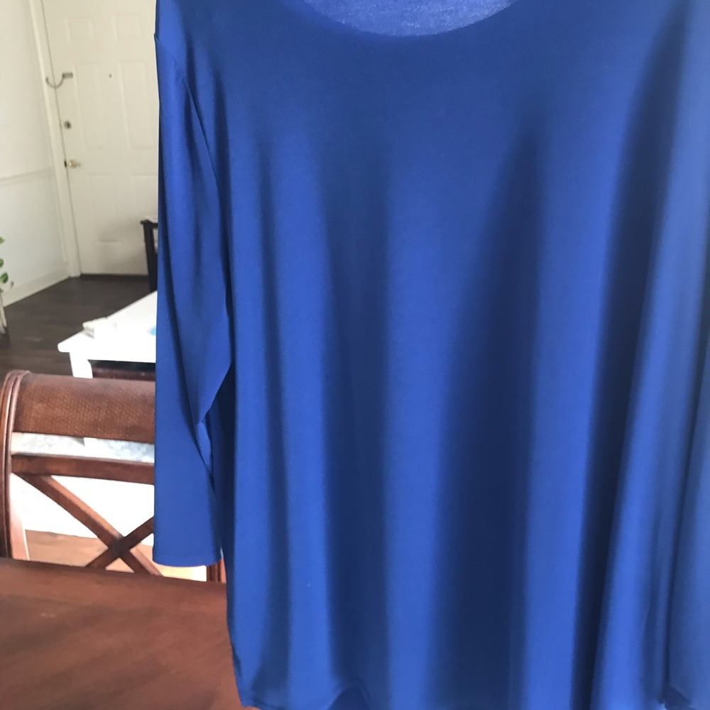 Chico’s Royal Blue Tunic NWOT … size 3.. xl in regular size - Picture 2 of 5